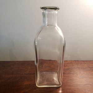 Square Body Glass Stem Vase